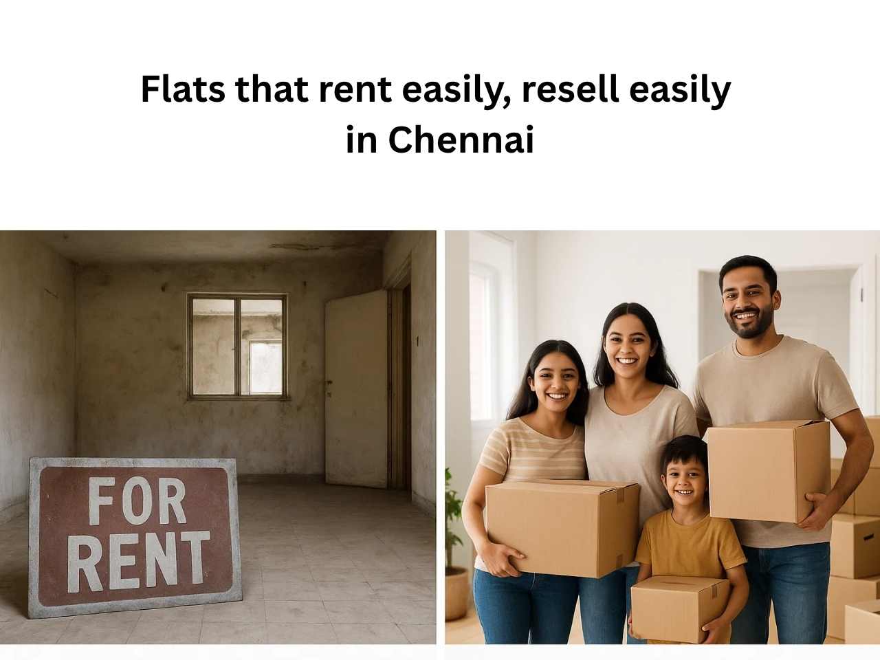 Illustration of Chennai rental demand hotspots showing how tenant activity in IT, family, and healthcare hubs boosts flat resale value.